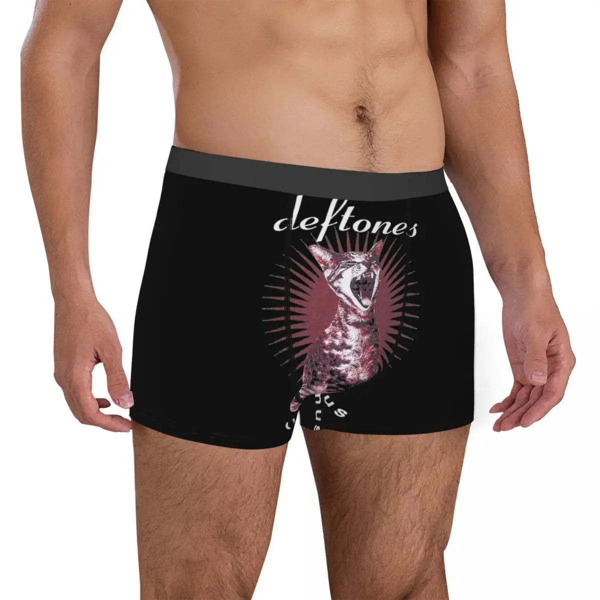 Deftones Band White Pony Album Herrenunterwäsche Alternative Metal Music Boxershorts Höschen Neuheit Polyester Unterhose