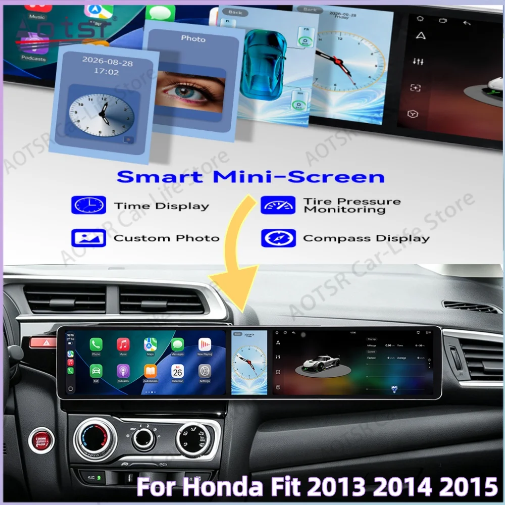 Android Car Radio For Honda Fit 2013~2015 Car Stereo Wireless CarPlay Android Auto GPS Navigation Multimedia Player Head Unit