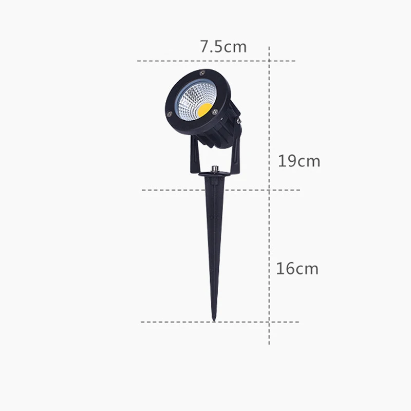 Luces de Navidad para exteriores IP65, luz de punto de decoración de césped de jardín doméstico, 5W, 9W, 12W, impermeable, luz de piso enchufable, AC110V220V12V