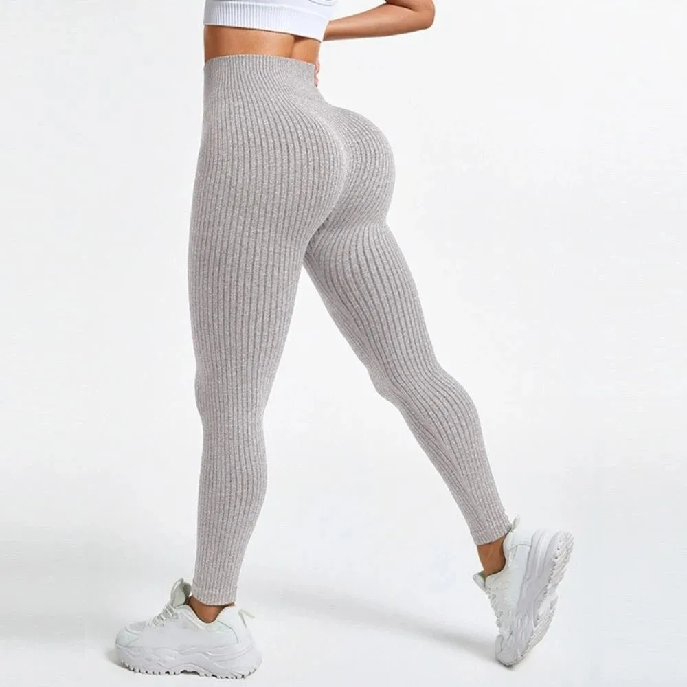 Fitness Women Yoga Long Pants High Waist Tummy Control Sports Running Pants Seamless Skinny Women Yoga Leggings Running