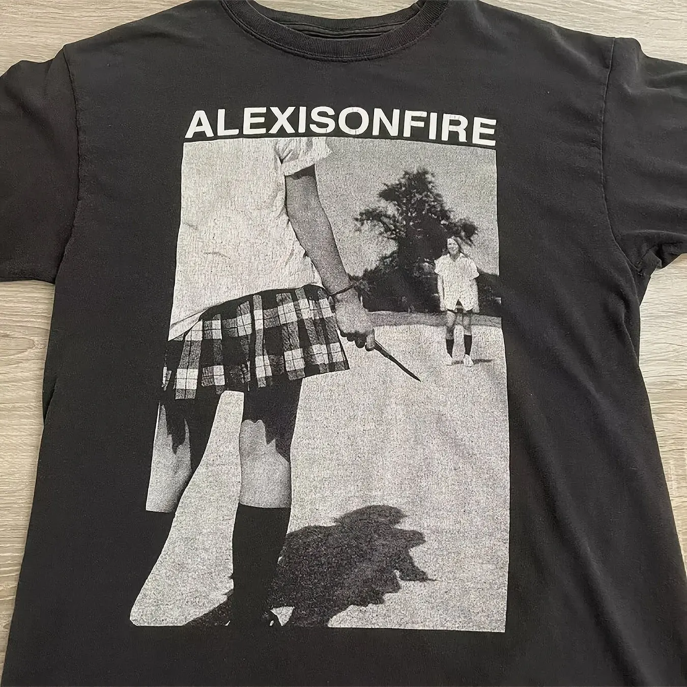 تي شيرت Alexisonfire للجنسين بنمط تي شيرت قطني بأكمام قصيرة وطباعة أحادية اللون إصدار عادي قميص كاجوال بأكمام قصيرة