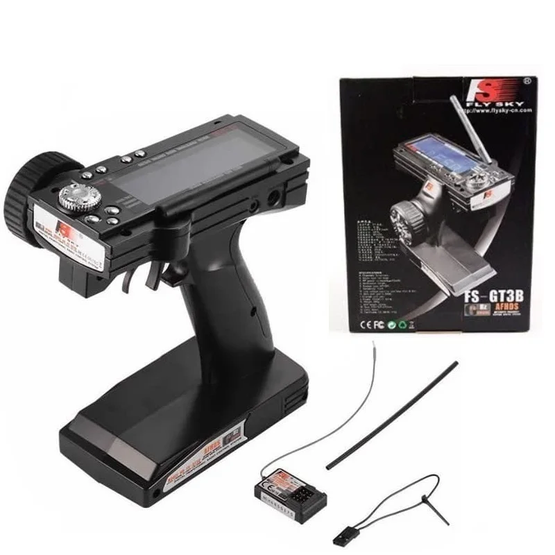 FS GT3B-pistola de control remoto para coche y barco a control remoto, transmisor y receptor, FS-GT3B, 2,4G, 3ch, nuevo