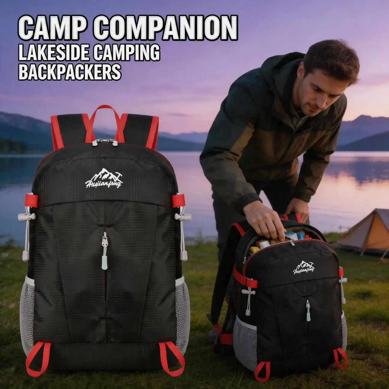Upgrade Lightweight Multifunctional Backpack Storage Foldable for Picnic BBQ