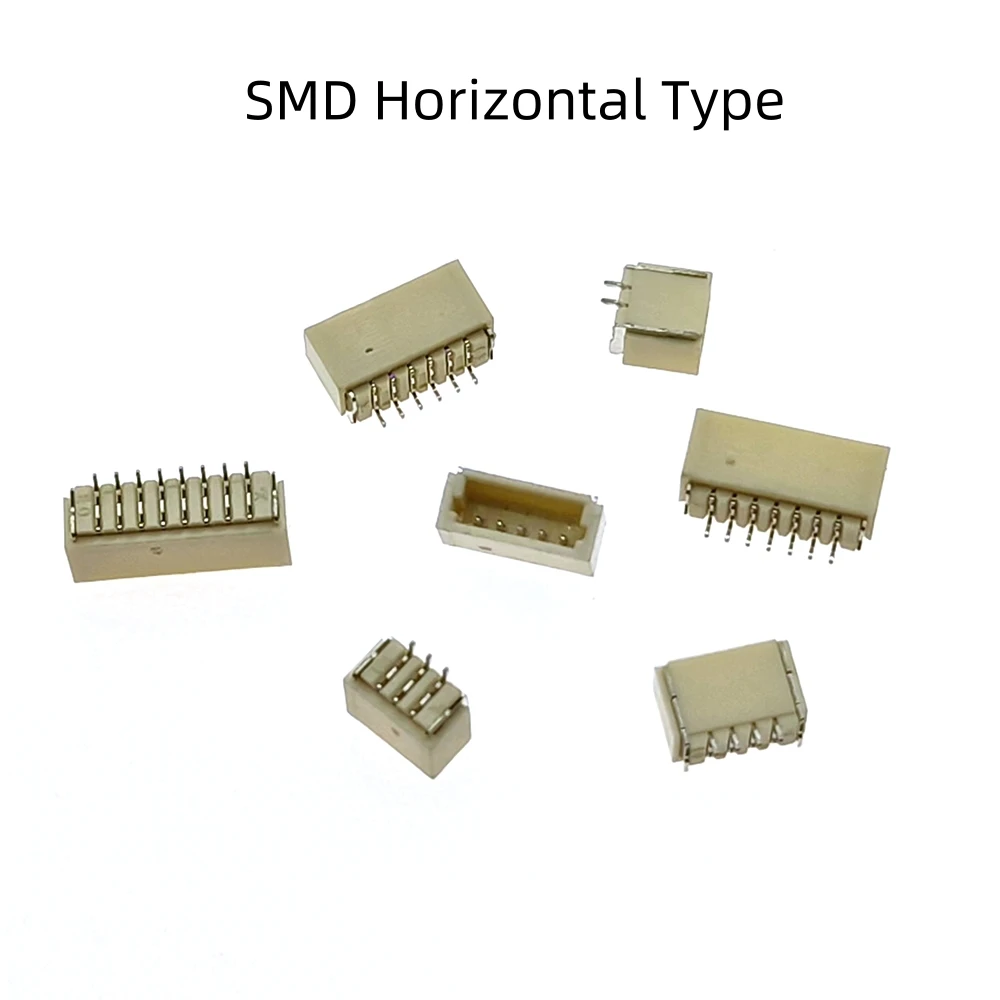 20pcs SH1.0 SMD SMT 1.0MM Pitch Male pin header Vertical/Right Angle connector 2P/3P/4P/5P/6P/7P/8P/10P For PCB Board SH Socket