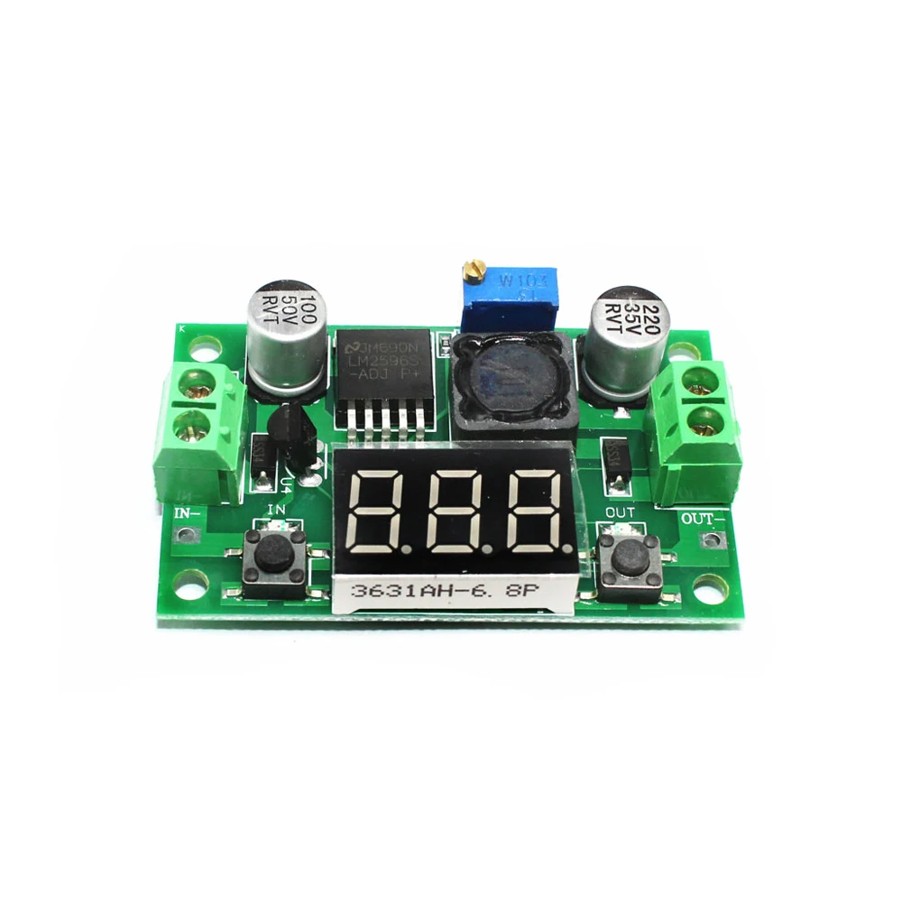 LM2596 DC-DC 4.0~40V to 1.25-37V Buck Power Supply Modul Adjustable Voltage Regulator Step Down Module With Digital Display