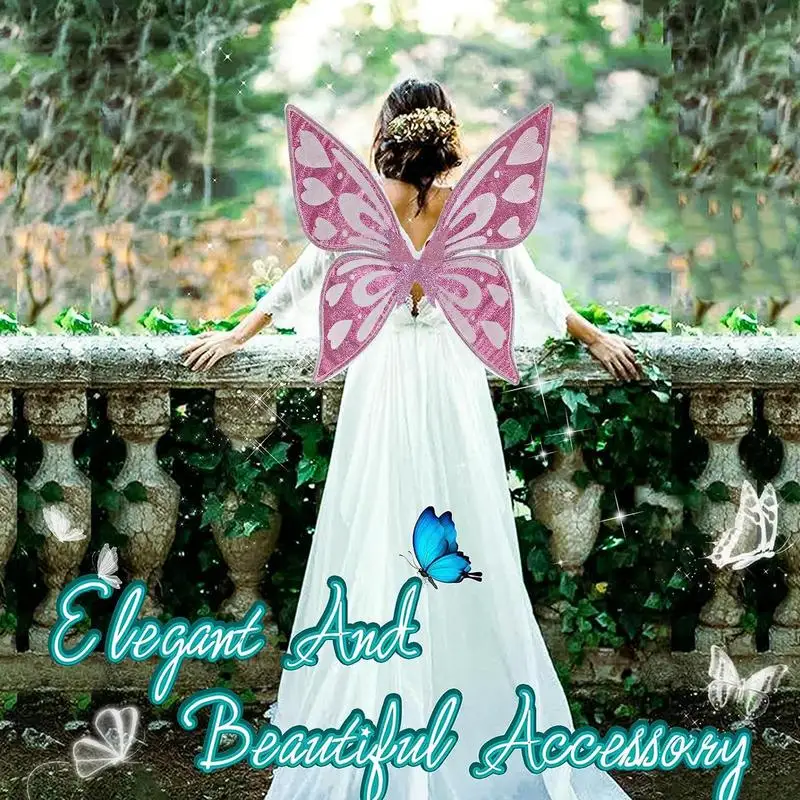 Mädchen Flügel Feen flügel funkelnde Mädchen Kostüm Schmetterling Flügel verkleiden Halloween Kostüm Engels flügel für Kinder Mädchen Jungen
