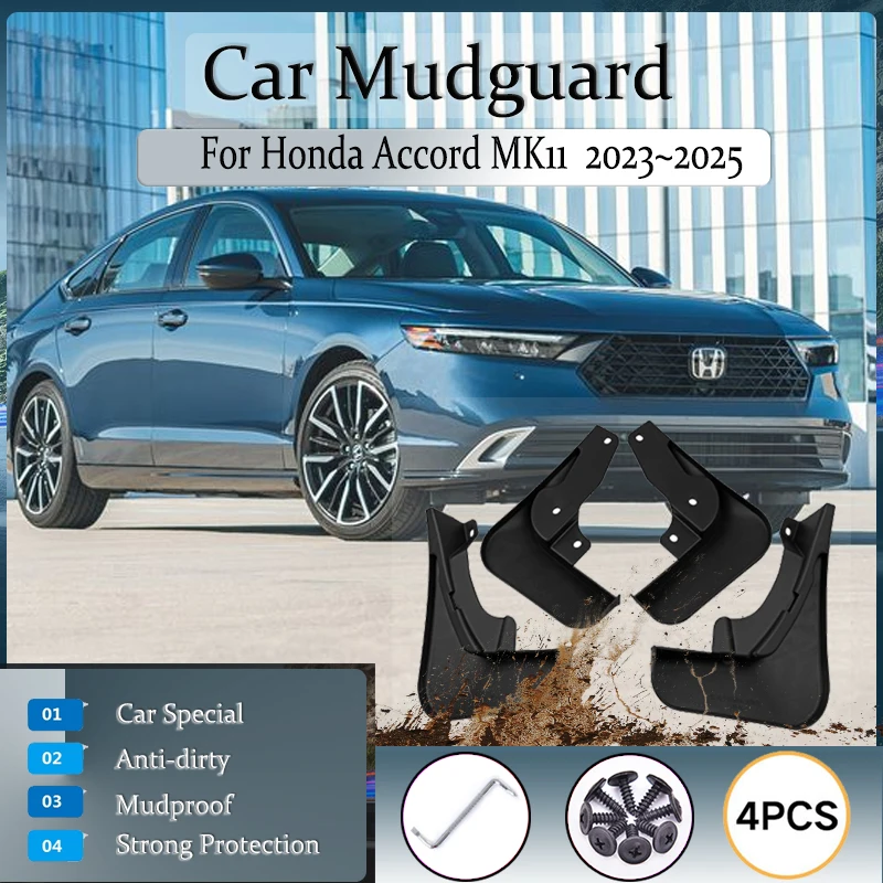 

Фриз для Honda Accord CY 11th MK11 2023 2024 2025, обновляемые детали для защиты от грязи, 4 шт., автомобильные аксессуары