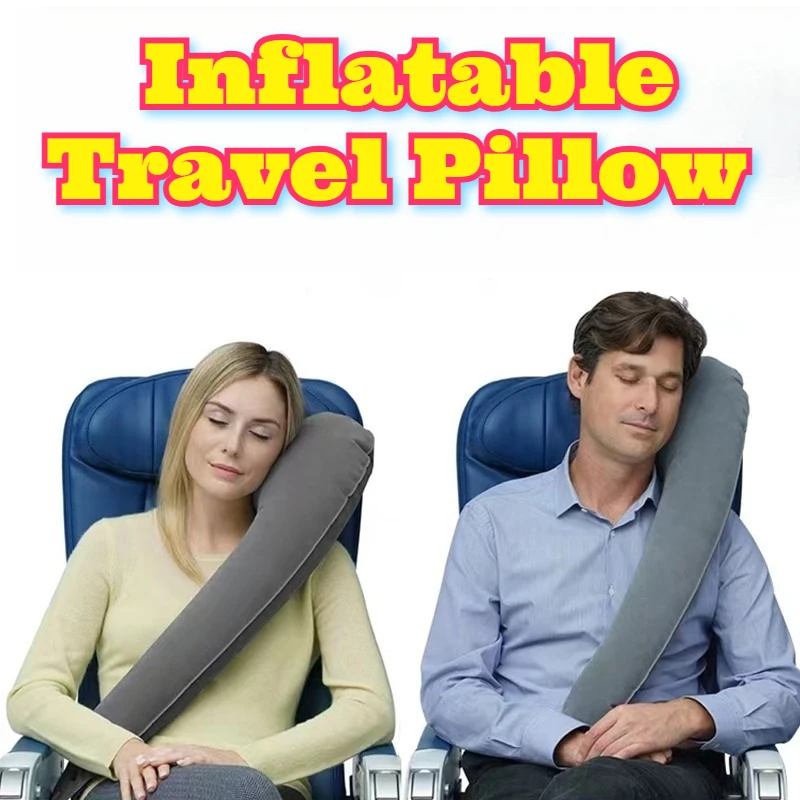 

Inflatable Travel Pillow Airplane Economy Class Flight Neck Support Inflatable Airplane Pillow Sleeping Train Bus Car Long Trip