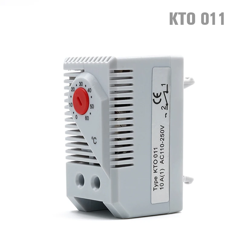 KTO011 KTS011 NO and NC Temperature Controller Bimetallic Din Rail Mini Compact Thermostat Mechanical Temperature Controller