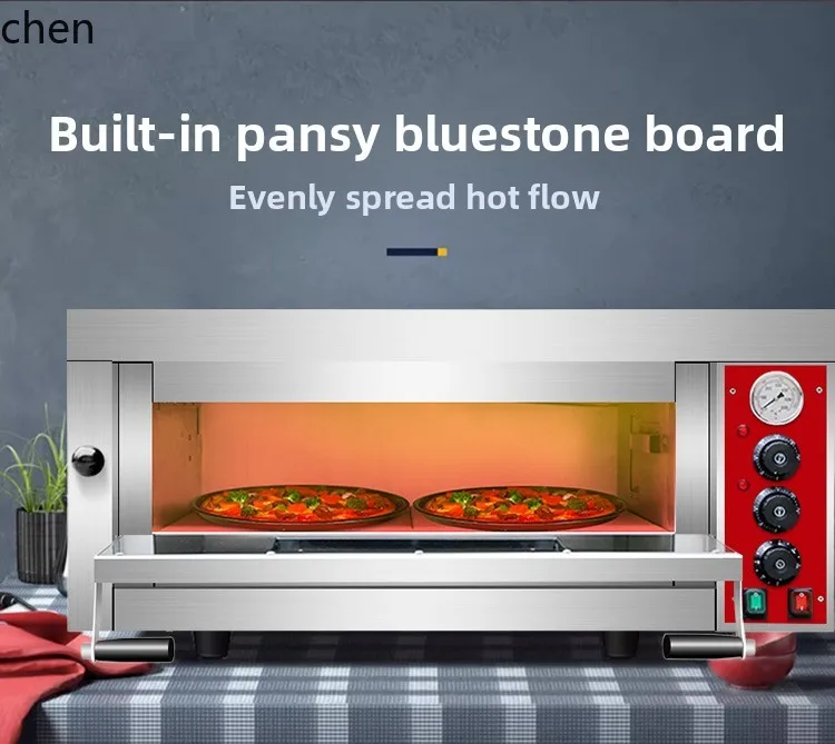 KX  Pizza Oven Commercial Double Layer Large Slate Electric Oven Bread Cake Electric Oven