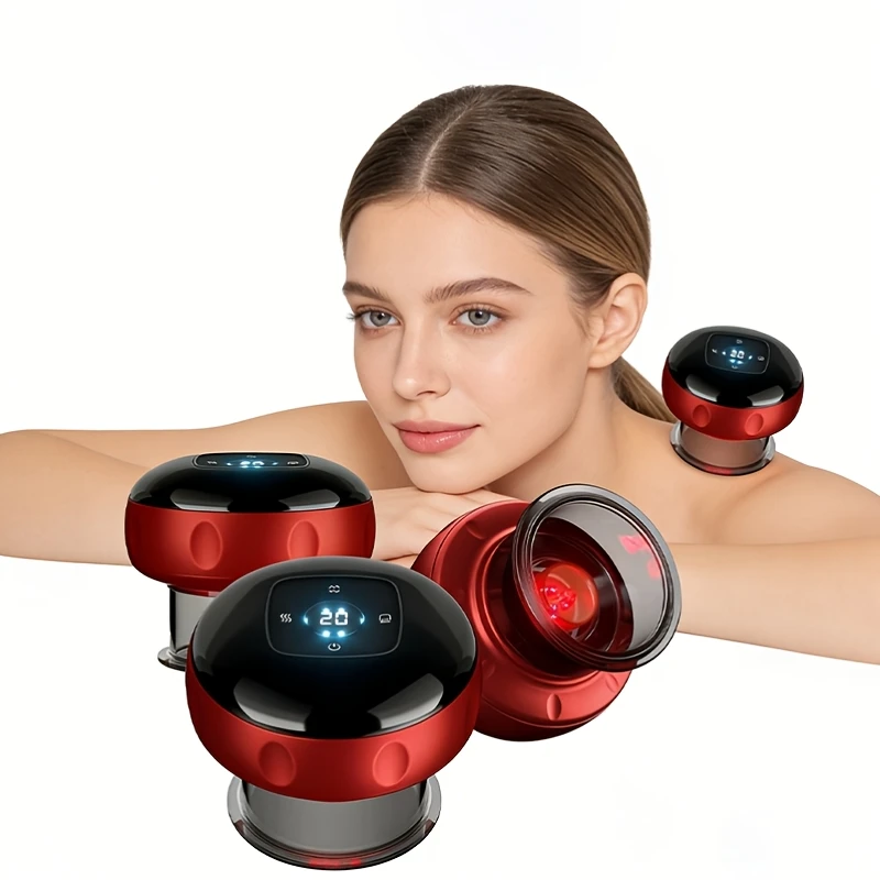 

Intelligent Negative Pressure Gua Sha Cupping Massager, Heating Scraping Tool for Neck Shoulder Back Full Body Muscle Relief