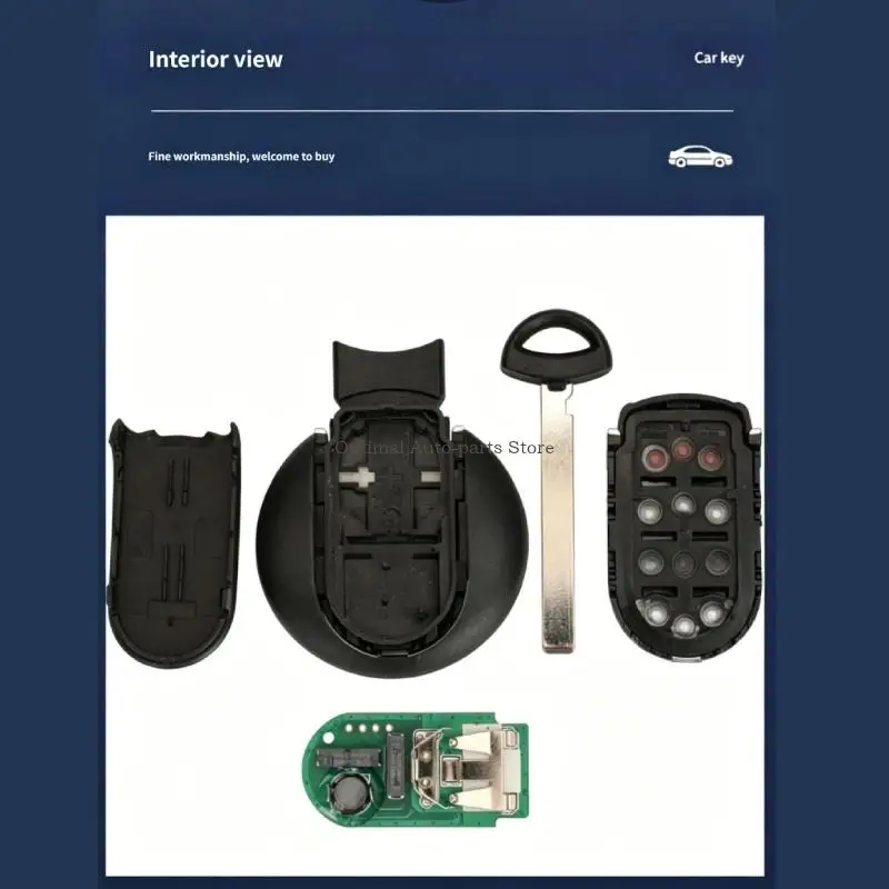 ABS Car Remote Control 3 Button Keyless Entry Remote Simple Operate Compatible for Vehicle F55 F56 F57 Models