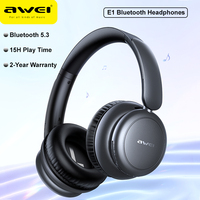 Awei E1 Wireless Headphones Bluetooth 5.3 Earphones Foldable Gaming Headset Sport Music Earbuds with Mic 2 Year Warranty