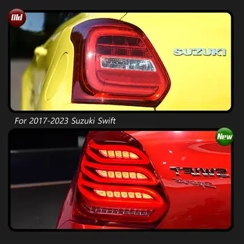 TYPY Nové LED zadní světlo Upgrade Upravené pro Suzuki Swift Zadní světlo 2017-2023 Zadní světlo Dynamické signální zadní světlo Auto Příslušenství 12 nejlepší prodej Zadní světlo Suzuki Swift - №2