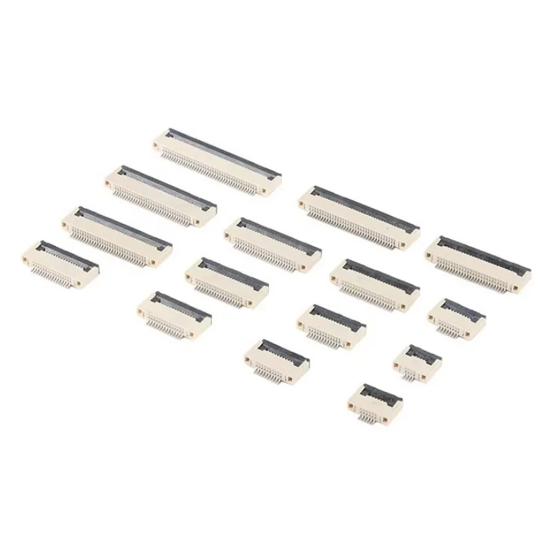 5-20pcs 0.5MM FFC/FPCconnector  Back Flip Lower Contact drawer-type Upper/Lower Contact 4/6/8/10/12/14/16-40P New accessories
