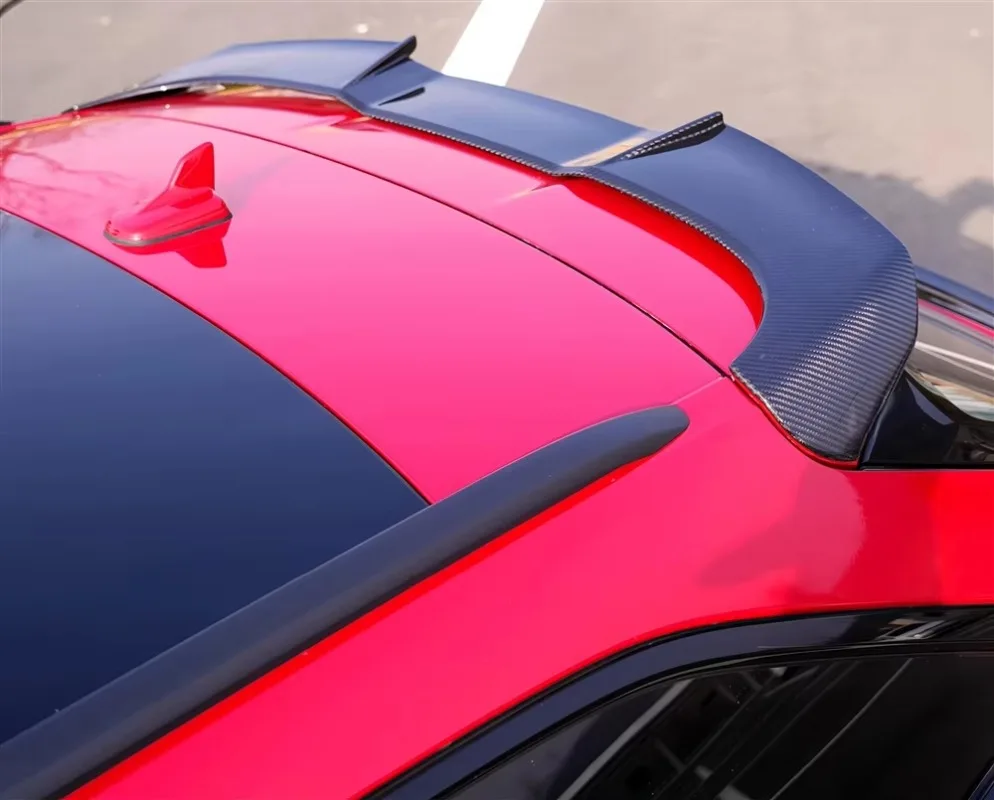 

High Quality Aul Style Dry Carbon Fiber Roof Spoiler Wing and Rear Spoiler Suitable for RS6 Body Kit