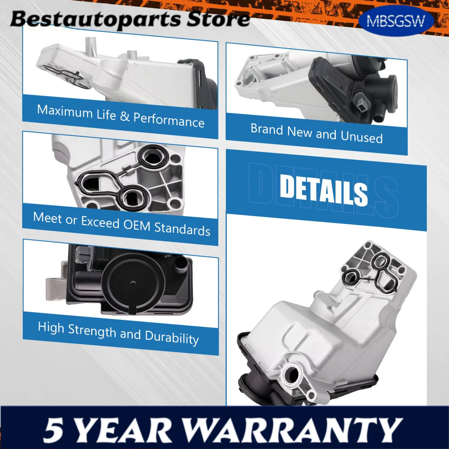 

31338685 313386856 New Auto Oil Filter Housing For Volvo C30 C70 S40 S60 XC60 XC70 V50 V60 2.5L