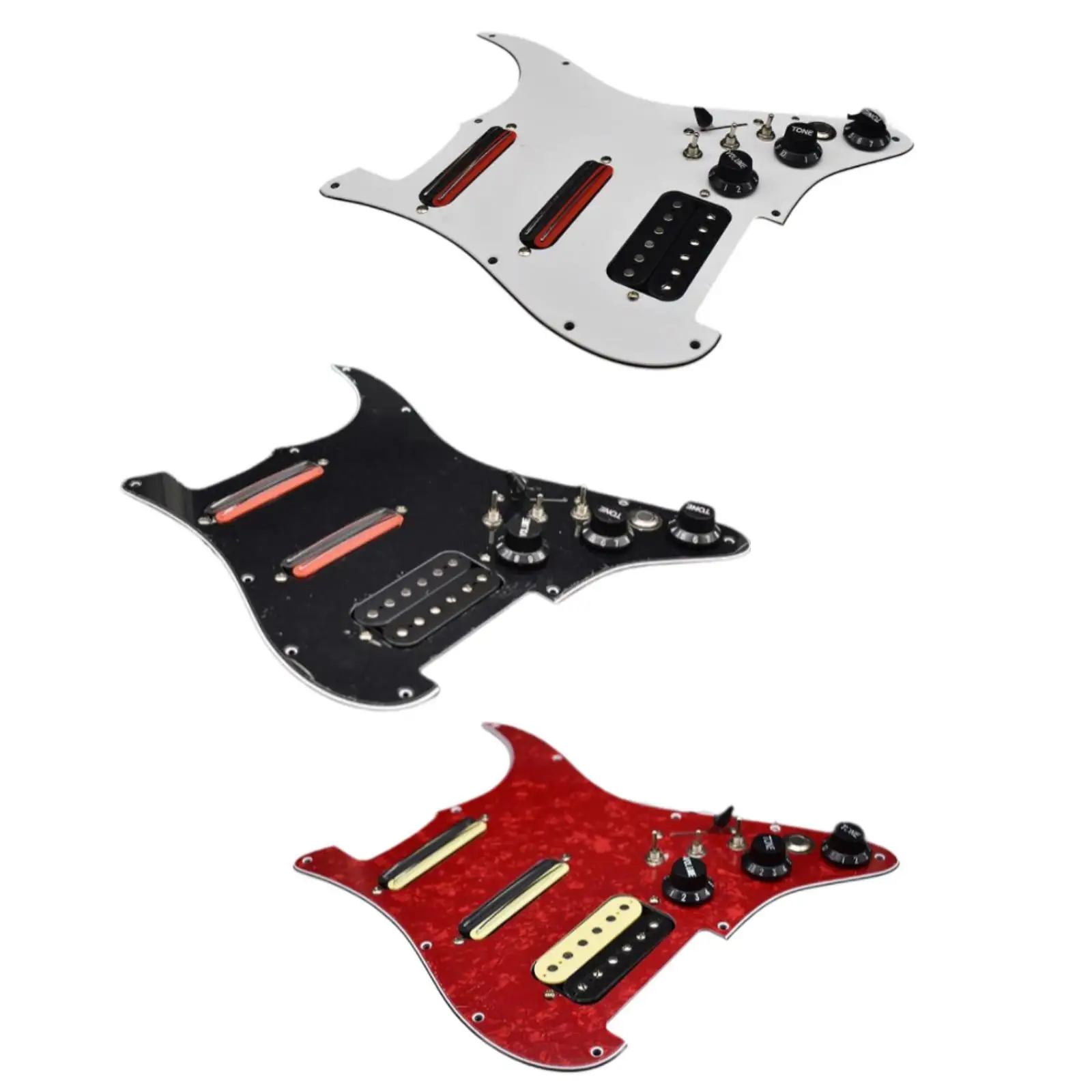 Prewired Pickguard SSH Pickups Stringed Instrument Parts Replacement Parts Single Coil Humbucker Pickup for Modern Guitar Accs