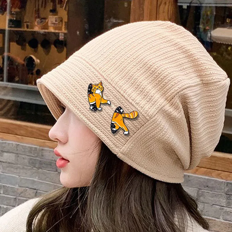 Funny Cartoon Space Shuttle Cat Enamel Brooch Cute Kitty Animal Lapel Badge Pins Jewelry New Year Gifts For Women Girls image 6