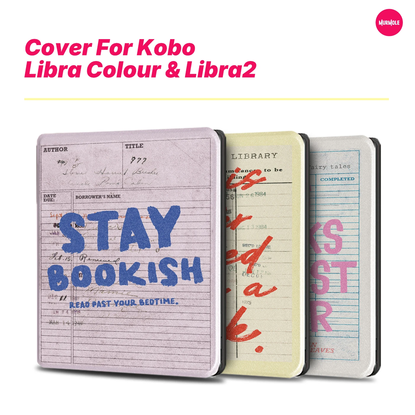Murmole Library Card Case suit for Kobo Libra Colour Libra2 7-Inch TPU Folding Stand Auto Wake Sleep Smart Folio Slim Cover Skin