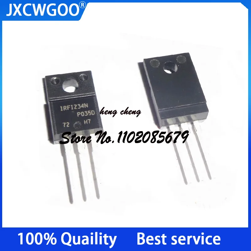 

10 шт., новинка 100%, оригинальный зеркальный МОП-транзистор irфизи34npbf irфизи34n TO-220F 55V 21A