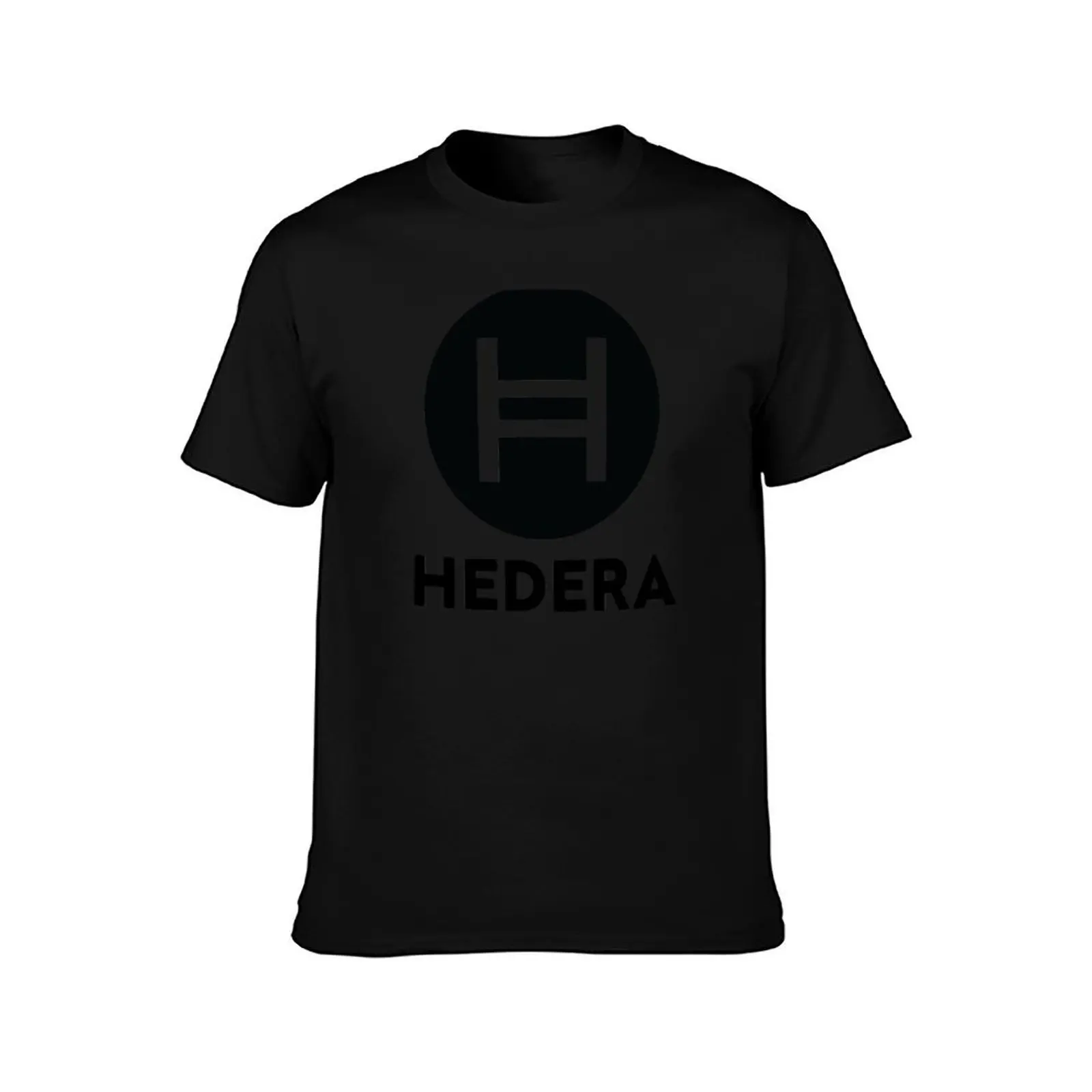 hedera hashgraph (hbar) - cryptocurrency trading (transparency H logo) T-Shirt Summer Casual Cotton Tee Vintage Graphic Print