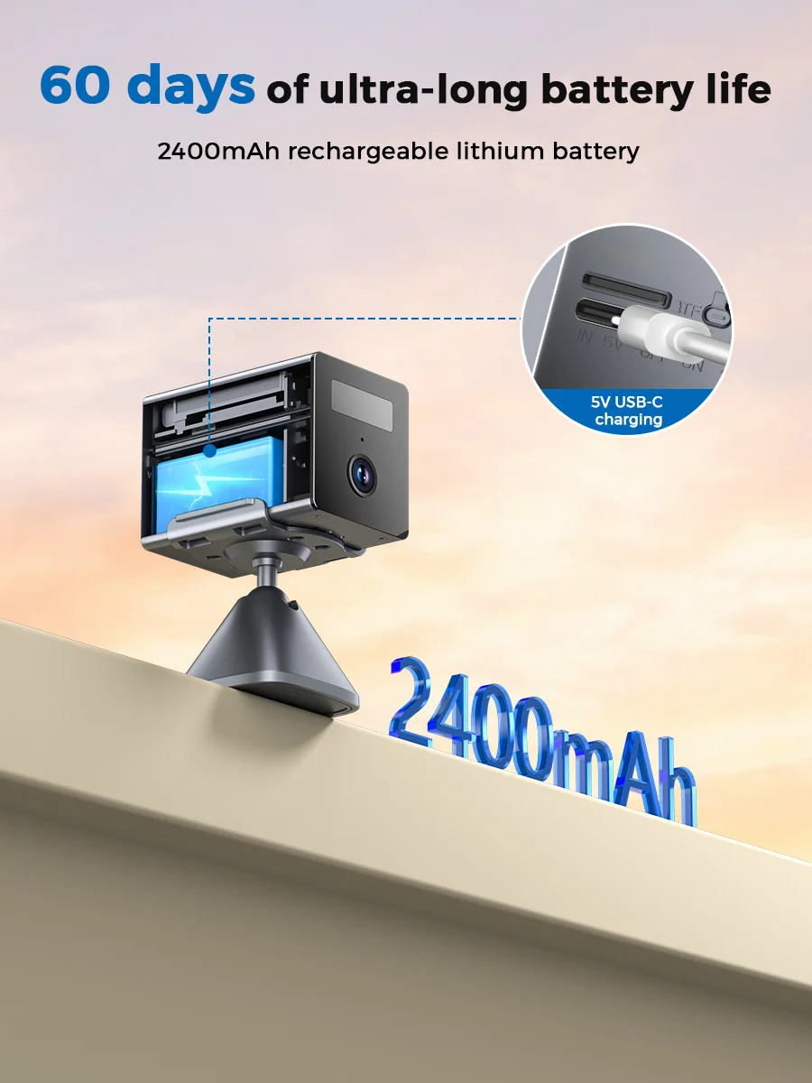 O-KAM pro 5MP IP WiFi Wireless Baby Monitor Camera AI Tracking Mini Indoor CCTV Security Video Surveillance