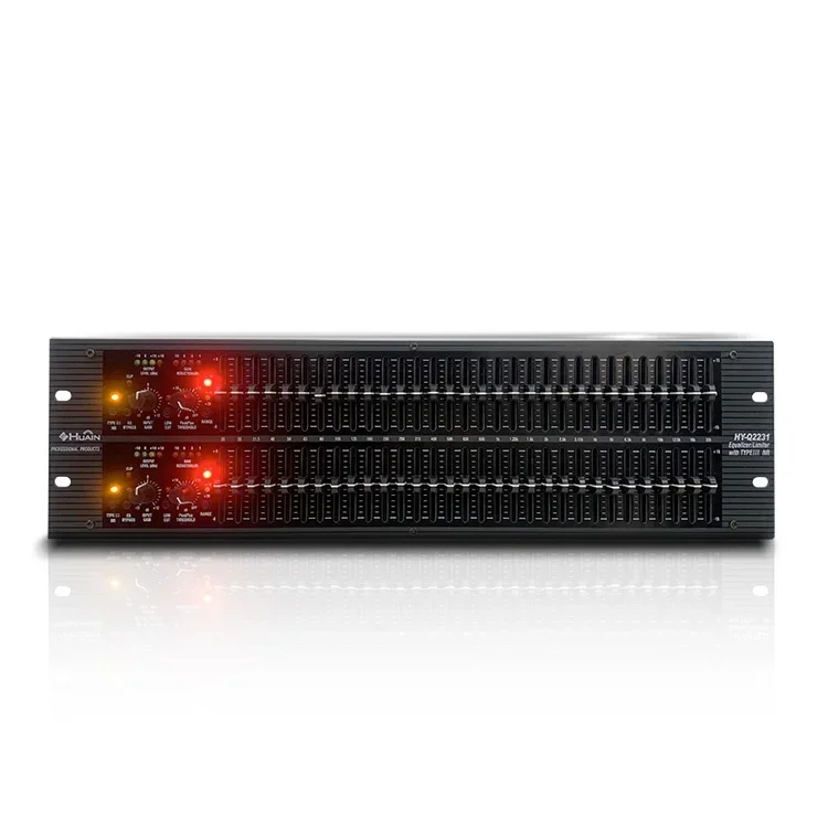 31 Band Digital Sound Equalizador Limiter Professional Audio Led Graphic Equalizer for KTV Stage