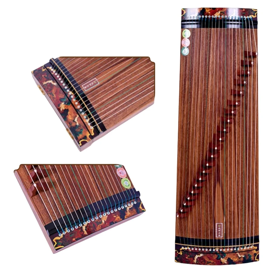 100cm Guzheng 21 Strings Crane Pattern Chinese Traditional Zither String Musical Instrument