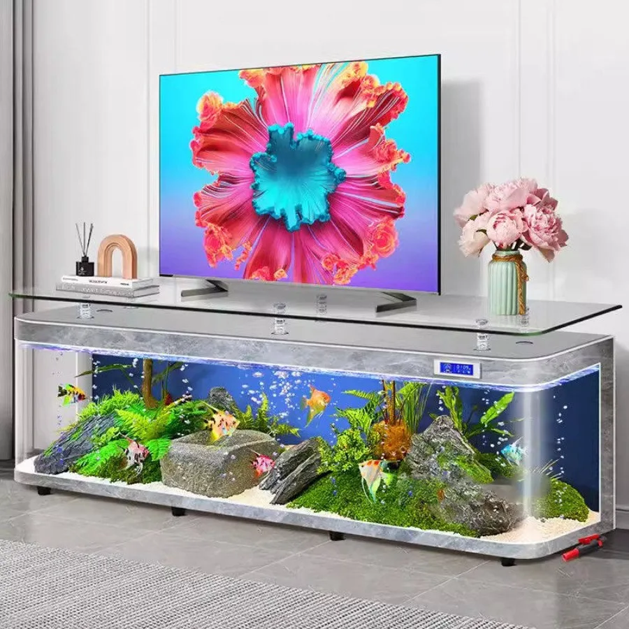 Self-circulating Aquarium Durable Integrated Vertical Reception Desks Glass Water Replacement Office Furniture Военное Дело LJ40