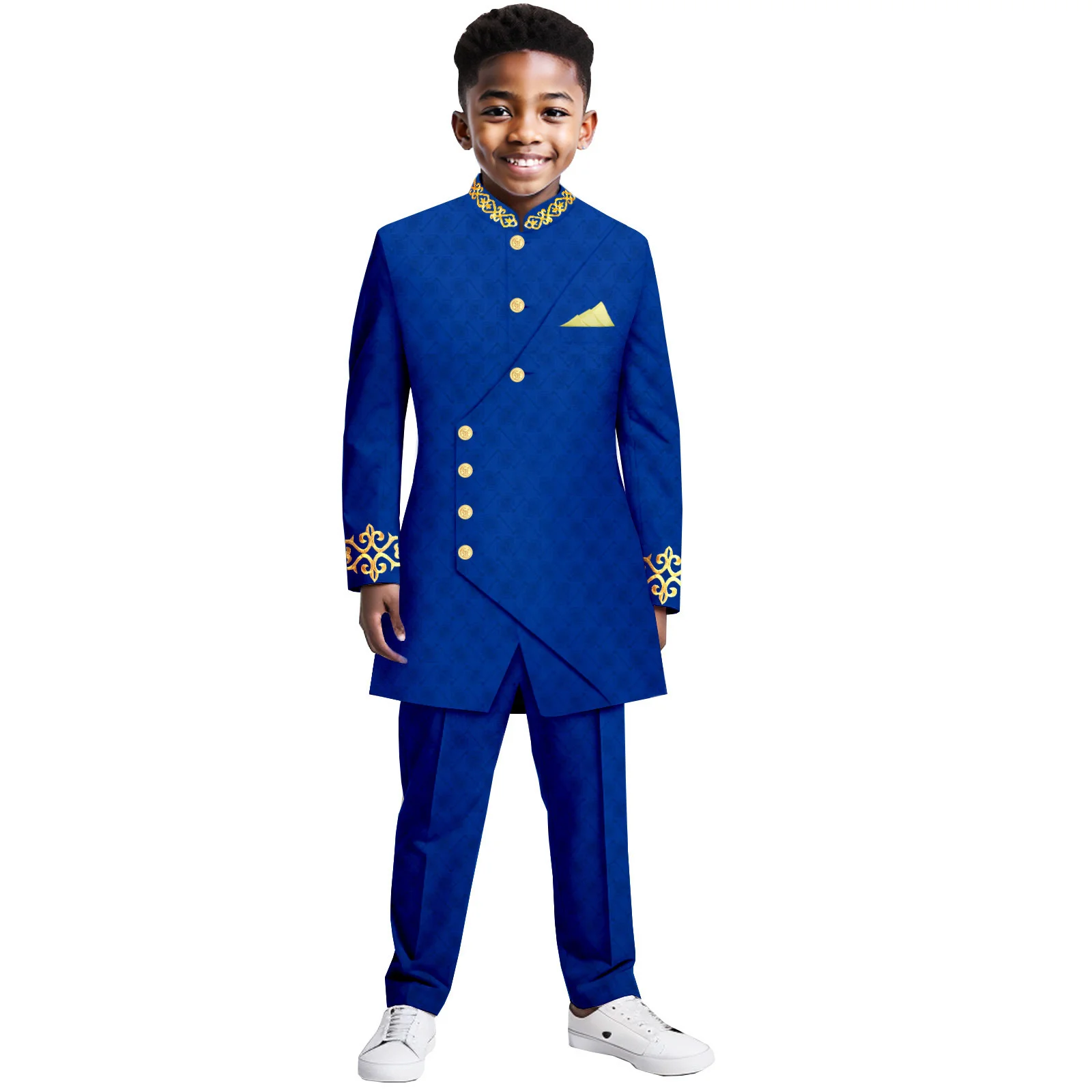 Blazers Set Suits for Boy (Jacket + Pants) Two Piece Set Solid Business Casual Slim Fit Formal Dress Groom Tuxedo Wedding