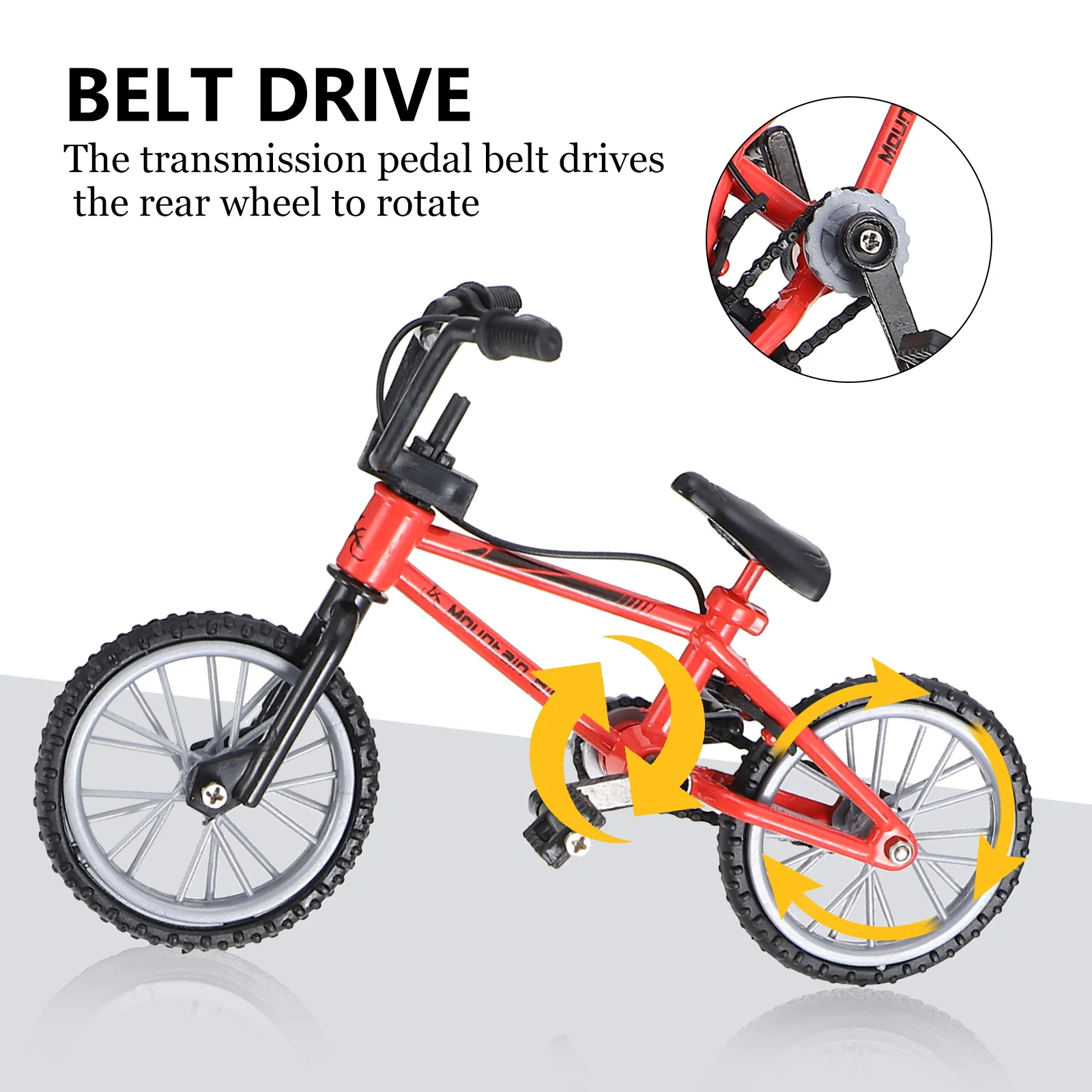 

Minibike Finger Cycling Board Game Action Toys Miniature Bicycle Kids Accessories Small Red Two Wheel Bikes Fitness
