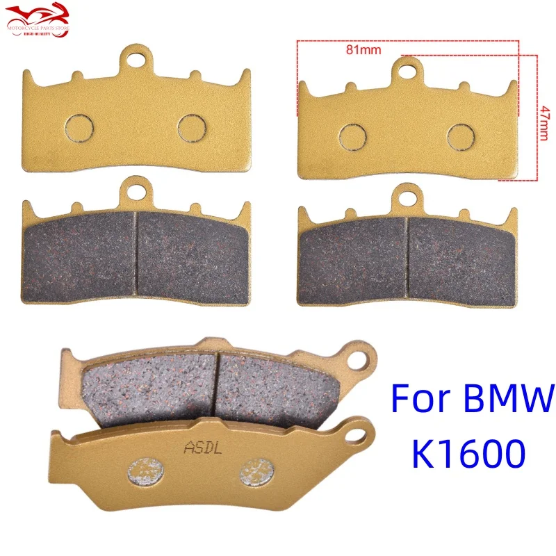 Motor Front Rear Brake Pads for BMW K1600 B Bagger Grand K 1600 GT GTL SE Sport K48 2011-2013 2014 2015 2016 2017 2018 2019 2020