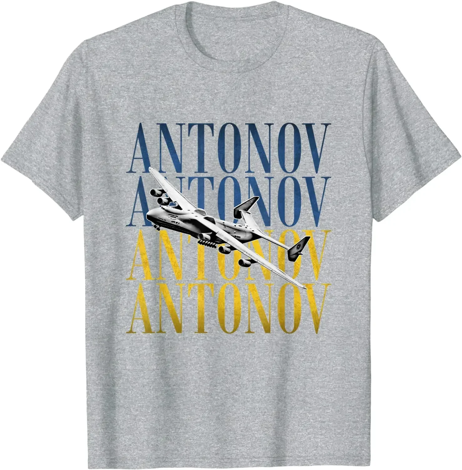 Antonov AN-225 MRIYA Freight Plane Cargo Aircraft T-Shirt 100% Cotton O-Neck Summer Short Sleeve Casual Mens T-shirt Size S-3XL