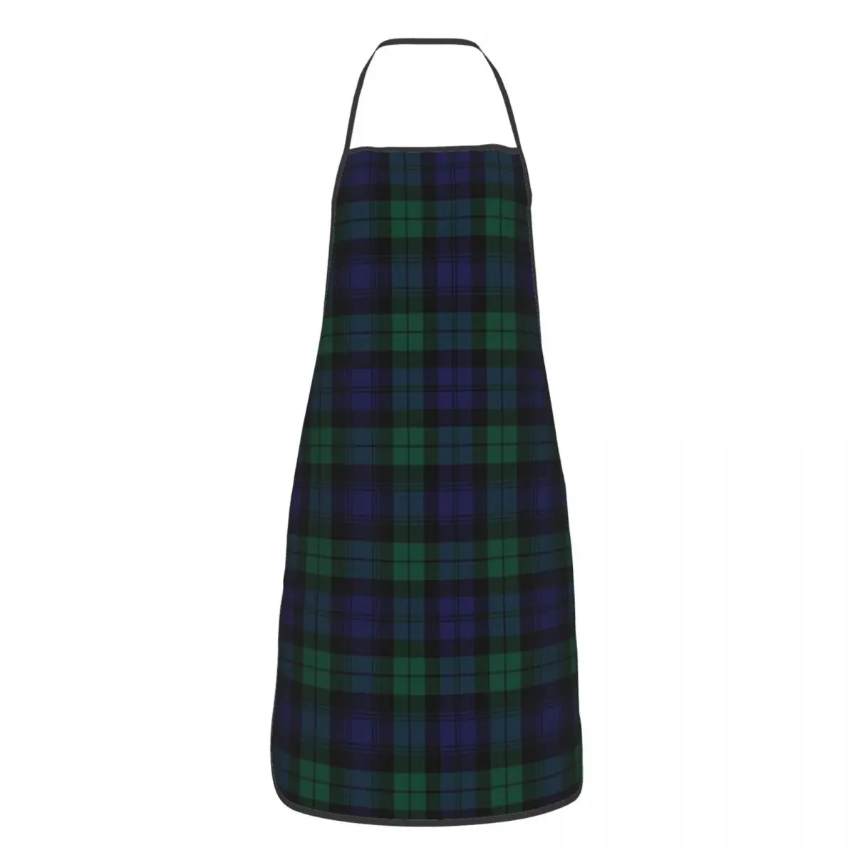 Blackwatch Tartan Modern Cute Blue And Green Plaid Aprons Chef Cooking Baking Tablier Waterproof Bib Kitchen Cleaning Pinafore