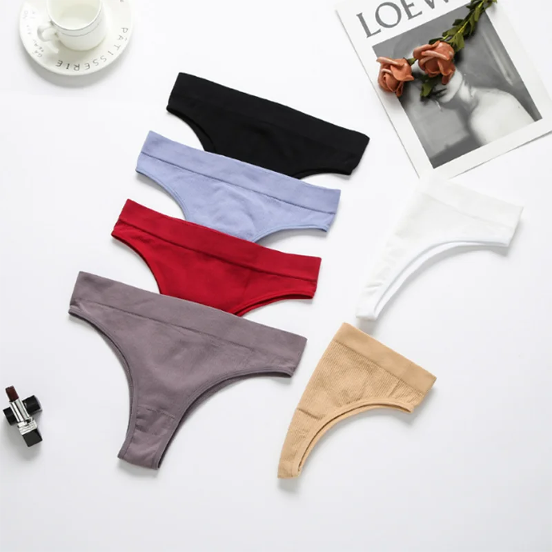 New Seamless Women's Panties High Waisted Thongs Woman Comfortable Briefs S-XL Sexy Underpants For Women