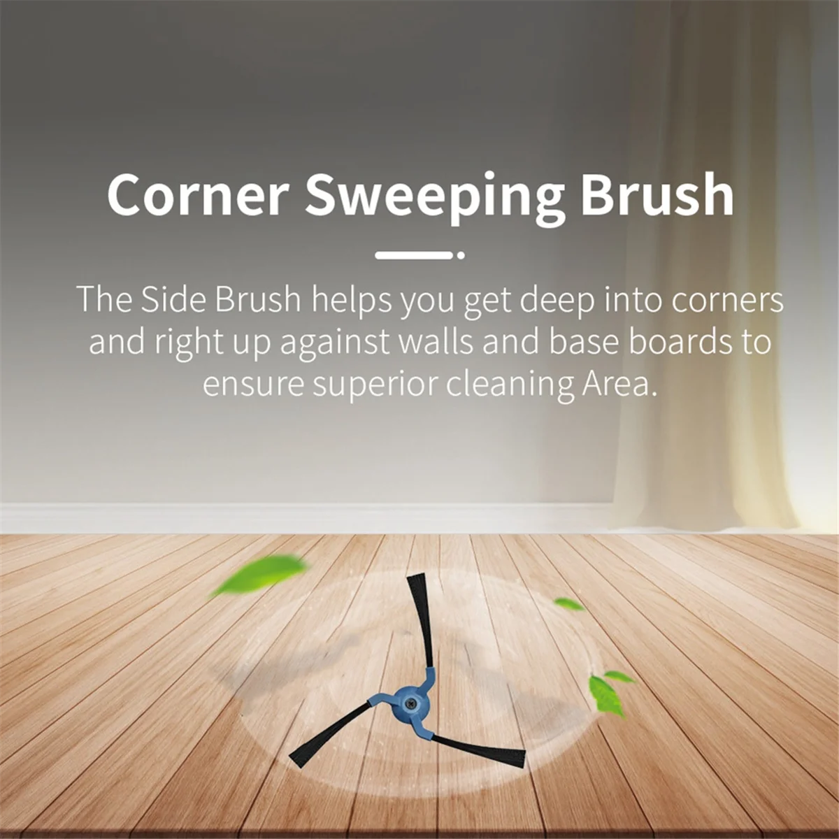 The New 6PCS Replacement Parts Side Brush for X10 Pro Omni / X9 Pro Robot Vacuums Cleaner Accessories Washable Edge Brush