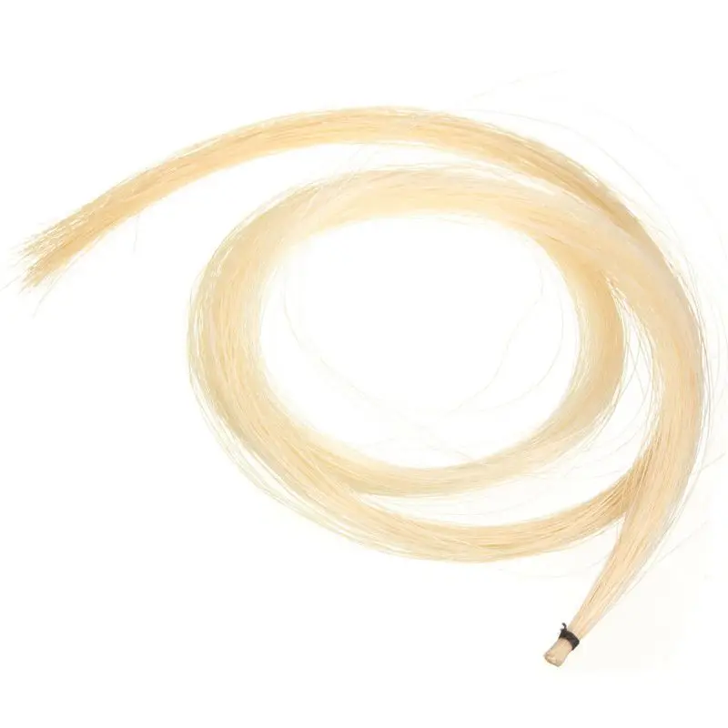 Hank 31-31.5 Inch Genuine Mongolian Horse Hair For Violin, Viola, Cello, Bass Bow,Photo Color