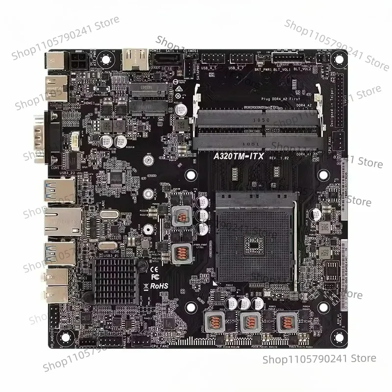 For Asrock A320TM-ITX Motherboard A320 32GB Socket AM4 DDR4 Mini-ITX Mainboard 100% Tested Fast Ship