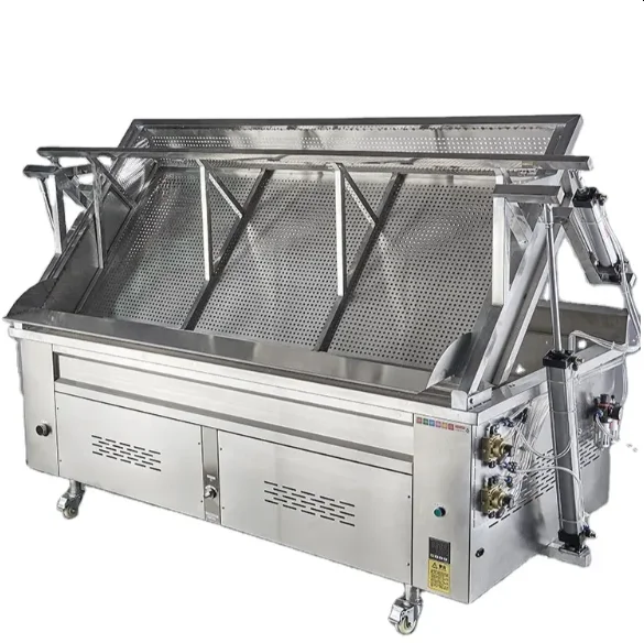 High Productivity 250L Gas-Fired Stainless Steel Frying Machine 220V Restaurant Food Shop Fryer