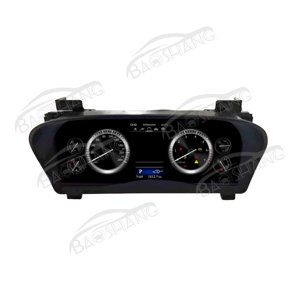 12.3'' Digital Cluster for Toyota Alphard 30 2015-2018 Car Odometer Dashboard LCD Instrument Panel Speed Meter Toy Cockpit