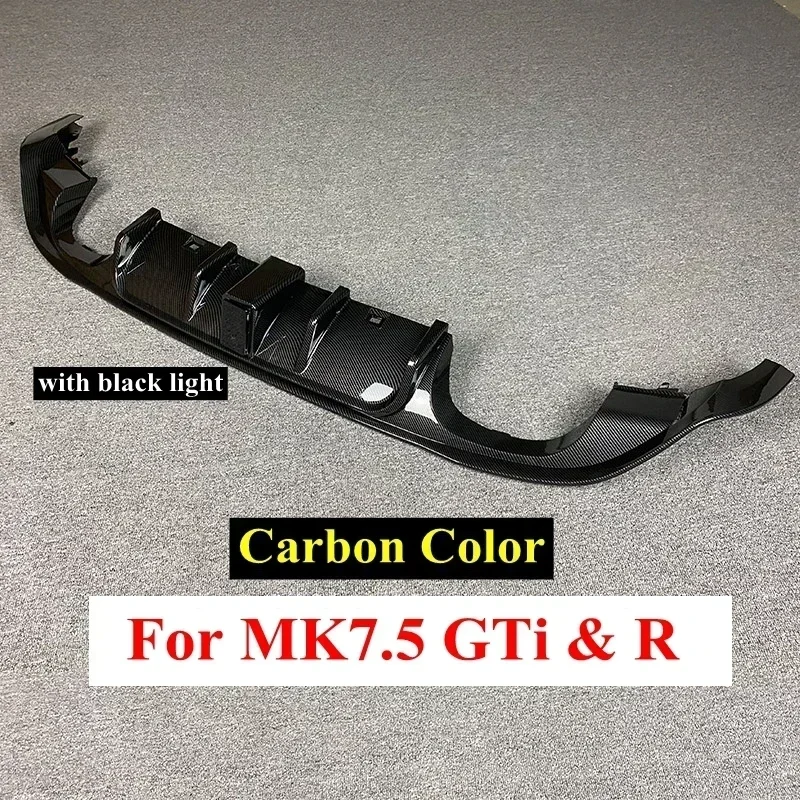 Voor Volkswagen Golf 7.5 Gti Mk7.5 Gti Tcr Auto Achterbumper Diffuser Achterzijde Splitter Spoiler Lip Voor Mk7.5 Golf 7.5 Standaard
