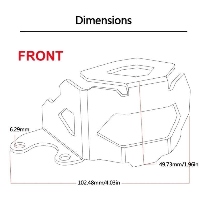 For BMW F800GS F700GS F800 F700 F 800 700 GS Motorcycle Front Rear Brake Pump Fluid Tank Reservoir Guard Protector Cover 13-18