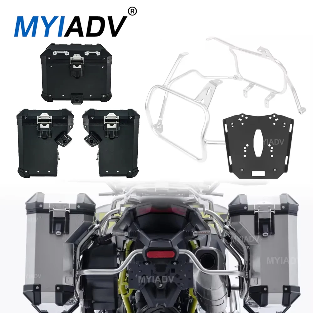 

For VOGE 900DS 900DSX 2024 Motorcycle Panniers Saddlebag Top Case Aluminum Box Luggage Rack Tail Trunk Holder Side Case Bracket