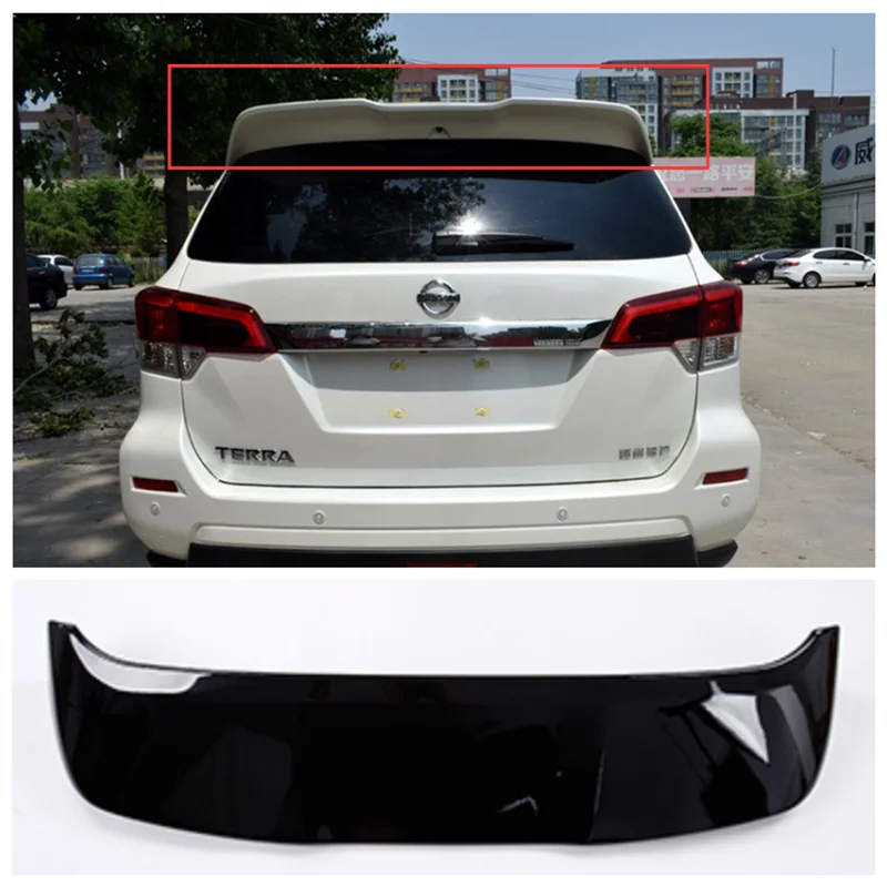 

Fits For Nissan Terra 2018 2019 2020 2021 2022 2023 High Quality ABS Paint Rear Trunk Lip Splitter Roof Spoiler Wing