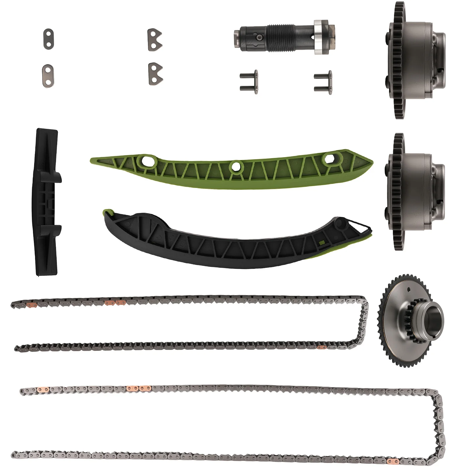 

Комплект цепи ГРМ с натяжителем для Mercedes-Benz C250 SLK250 1.8L 2012-2014 2710501400 2710521516 A0009932076 A2710500911