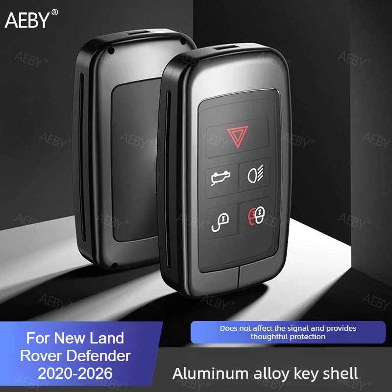 For New Land Rover Defender 2020-2026 Remote key cover protective case aluminum alloy shell Metal shell buckle modification
