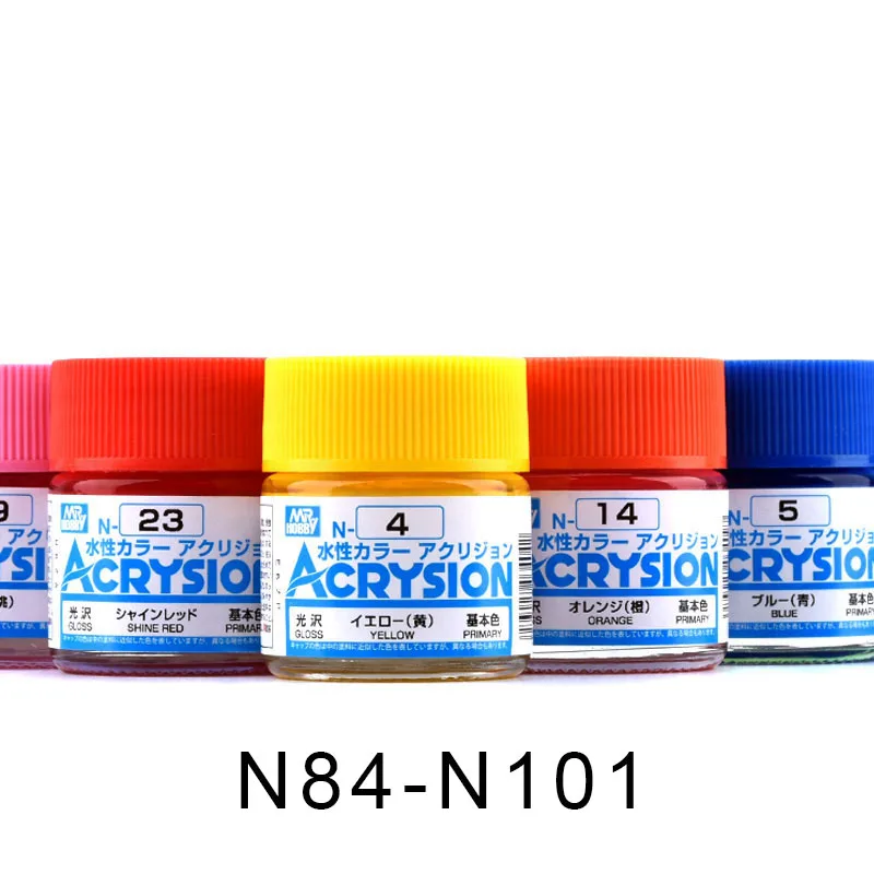 

10ML Acrysion N84-N101 Water Base Acrylic Color Paint Pigment Sci-Fi DIY Plastic Doll Plane Military Model Kit Building Tool