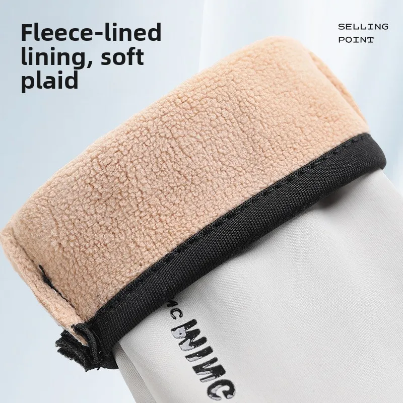 Warm Gloves Women Autumn Winter Velvet Thickened Touch Screen Windproof Cold Proof Non Slip Outdoor Driving Tram Thermal
