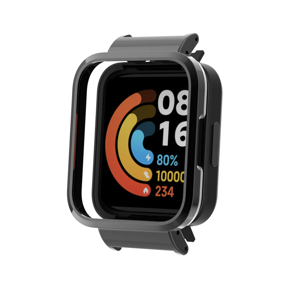 ตัวเรือนนาฬิกาโลหะสแตนเลสเหมาะสำหรับเรดมี่ วอทช์ 2/3/4 ซีรีส์กรอบโลหะชุบสำหรับเรดมี่ วอทช์ ซีรีส์